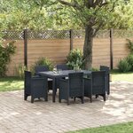 vidaXL Ensemble de salle à manger pour jardin 7 Pièces Anthracite