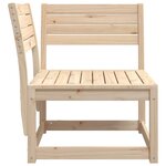 vidaXL Canapé d'angle de jardin 73x73x78cm bois pin massif