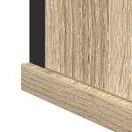vidaXL Ensemble de meubles de salle de bain de 3 pièces en bois d'ingénierie chêne
