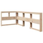 vidaXL Lit bibliothèque sans matelas 90x190 cm bois de pin massif