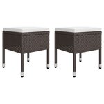 vidaXL Ensemble à manger de jardin 5 Pièces Marron