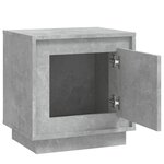 vidaXL Tables de chevet 2 Pièces gris béton 44x35x45 cm bois d'ingénierie