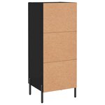 vidaXL Buffet Noir 34 5x34x90 cm Bois d'ingénierie