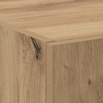 vidaXL Cabinet de Bureau 2 Pièces chêne artisanal 60 x 32 x 153