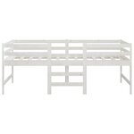 vidaXL Cadre de lit sans matelas blanc 90x200 cm bois de pin massif