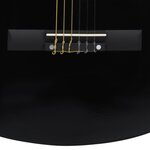 Vidaxl jeu de guitare classique pour débutants 8 pièces noir 1/2 34"