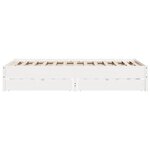 vidaXL Cadre de lit sans matelas blanc 140x190 cm bois de pin massif