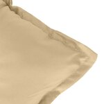 vidaXL Coussins de chaise à dossier haut lot de 6 beige mélangé tissu