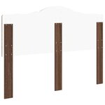 vidaXL Tête de lit Chêne brun 140 cm Bois d'ingénierie