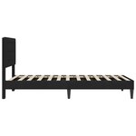 vidaXL Cadre de lit avec tête de lit Noir 90 x 200 cm Velours