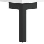vidaXL Table basse blanc 50x50x40 cm bois d'ingénierie