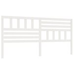vidaXL Tête de lit Blanc 206x4x100 cm Bois massif de pin