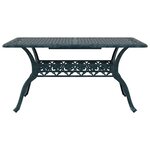 vidaXL Ensemble de salle à manger pour jardin 5 Pièces Vert Aluminium