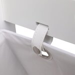 vidaXL Support à panier 2 niveaux Blanc 35x35x72 cm Bois
