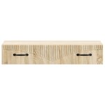 vidaXL Table d'appoint murale Chêne Sonoma 87 5 x 34 5 x 17 cm