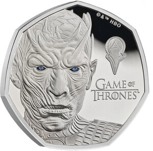 Monnaie ICE Game of Thrones Argent 50 Pence United Kingdom 2026 (PRÉCOMMANDE)