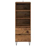 vidaXL Haut Armoire Bois Ancien 40 x 36 x 110 cm Bois d'ingénierie