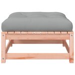 vidaXL Repose-pieds de jardin avec coussins 2 Pièces bois massif douglas