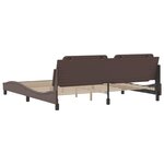 vidaXL Cadre de lit sans matelas marron 200x200 cm similicuir