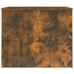 vidaXL Table basse Chêne fumé 80x50 5x41 5 cm Bois d'ingénierie