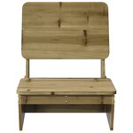 vidaXL Chaises de jardin lot de 2 60x64x70 5 cm bois de pin imprégné
