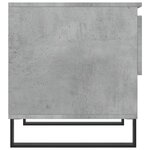 vidaXL Table basse gris béton 50x46x50 cm bois d'ingénierie