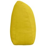 vidaXL Coussin de Dos Jaune 200 x 24 x 50 cm Velours