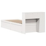 vidaXL Cadre de lit sans matelas blanc 90x200 cm bois de pin massif