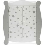 Bayer Chic 2000 519-95 - Stars - Armoire à poupées gris