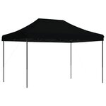 vidaXL Tente de réception pliable escamotable noir 410x279x315 cm