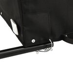 vidaXL Remorque de vélo noir et bleu 45 kg fer