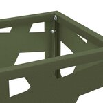 vidaXL Porte-parapluie Olive 15 5 x 15 5 x 49 cm Métal