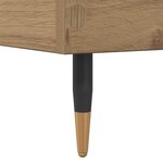 vidaXL Cadre de lit Chêne artisanal 80 x 200 cm Bois d'ingénierie