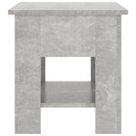 vidaXL Table basse gris béton 40x40x42 cm bois d'ingénierie
