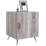 vidaXL Tables de chevet 2 Pièces sonoma gris 40x40x50cm bois d'ingénierie