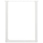 vidaXL Pieds de table à manger en U 2 pièces Blanc 70 x (72-73) cm Acier