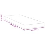 vidaXL Matelas Blanc 90 x 190 cm Mousse