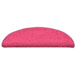 vidaXL Tapis de marches d'escalier 15 Pièces Rose 56x17x3 cm