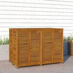 vidaXL Boîte de rangement de jardin 140x87x104 cm bois massif d'acacia