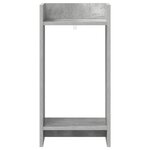 vidaXL Support de Plante Gris béton 30 x 30 x 60 cm Bois d'ingénierie