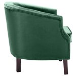 vidaXL Fauteuil Vert Velours