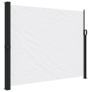 vidaXL Auvent latéral rétractable blanc 160x500 cm
