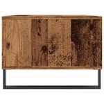 vidaXL Table basse vieux bois 90x50x36 5 cm bois d'ingénierie