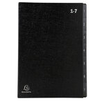 Trieur Ordonator numérique 1-7 noir EXACOMPTA