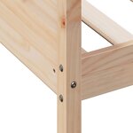 vidaXL Lit de jour sans matelas 90x200 cm bois de pin massif