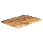 vidaXL Dessus de table 80x60x2 5 cm bord vif bois massif manguier brut