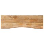 vidaXL Dessus de bureau avec courbe 160x50x2 5 cm manguier massif brut