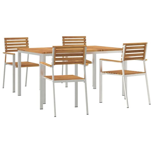 vidaXL Ensemble de salle à manger pour jardin 5 Pièces