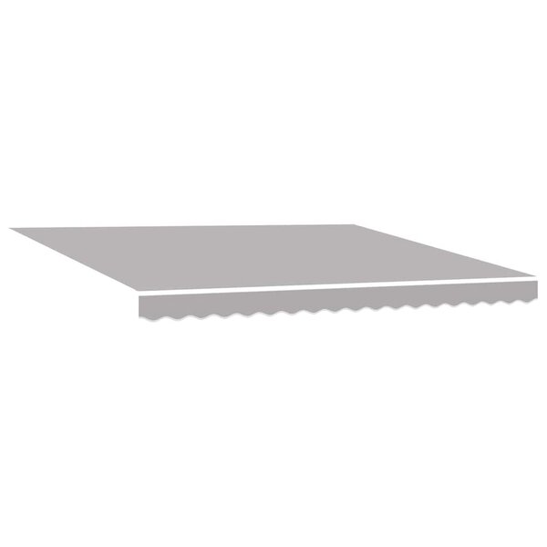 vidaXL Auvent Rétractable Gris clair 400 × 350 cm tissu