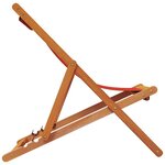 vidaXL Chaises de plage pliables lot de 2 rouge tissu